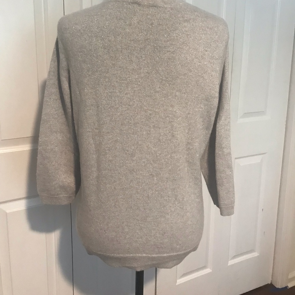 EUC Cashmere Talbots sweater with sparkle - Picture 2 of 6